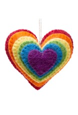Love Burst Handmade Felt Ornament, Nepal