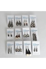 Geometric Bone Earrings, Uganda
