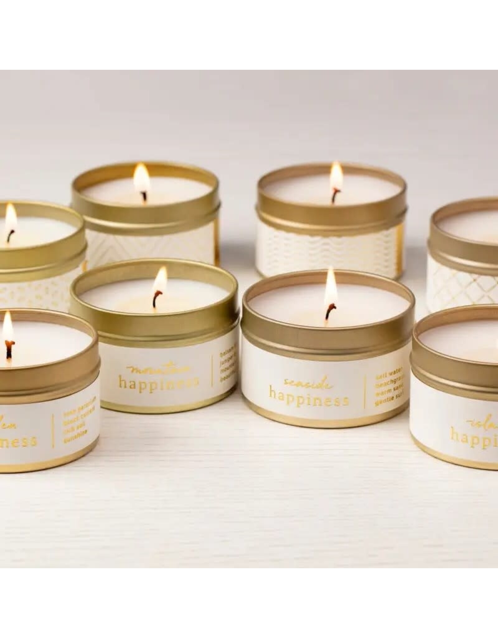 Happiness Candle Travel Tins, 4 oz