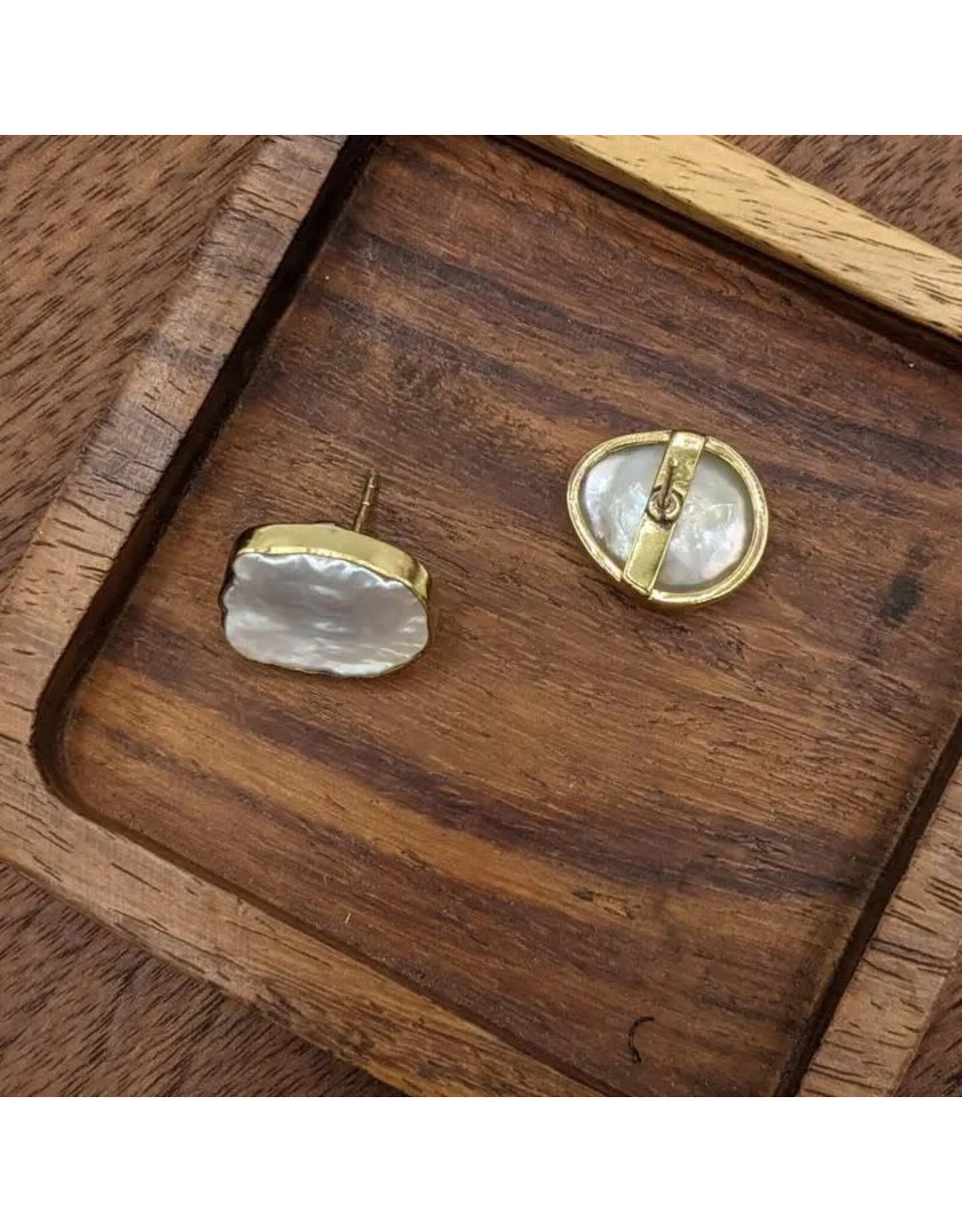Coin Pearl Earrings, India