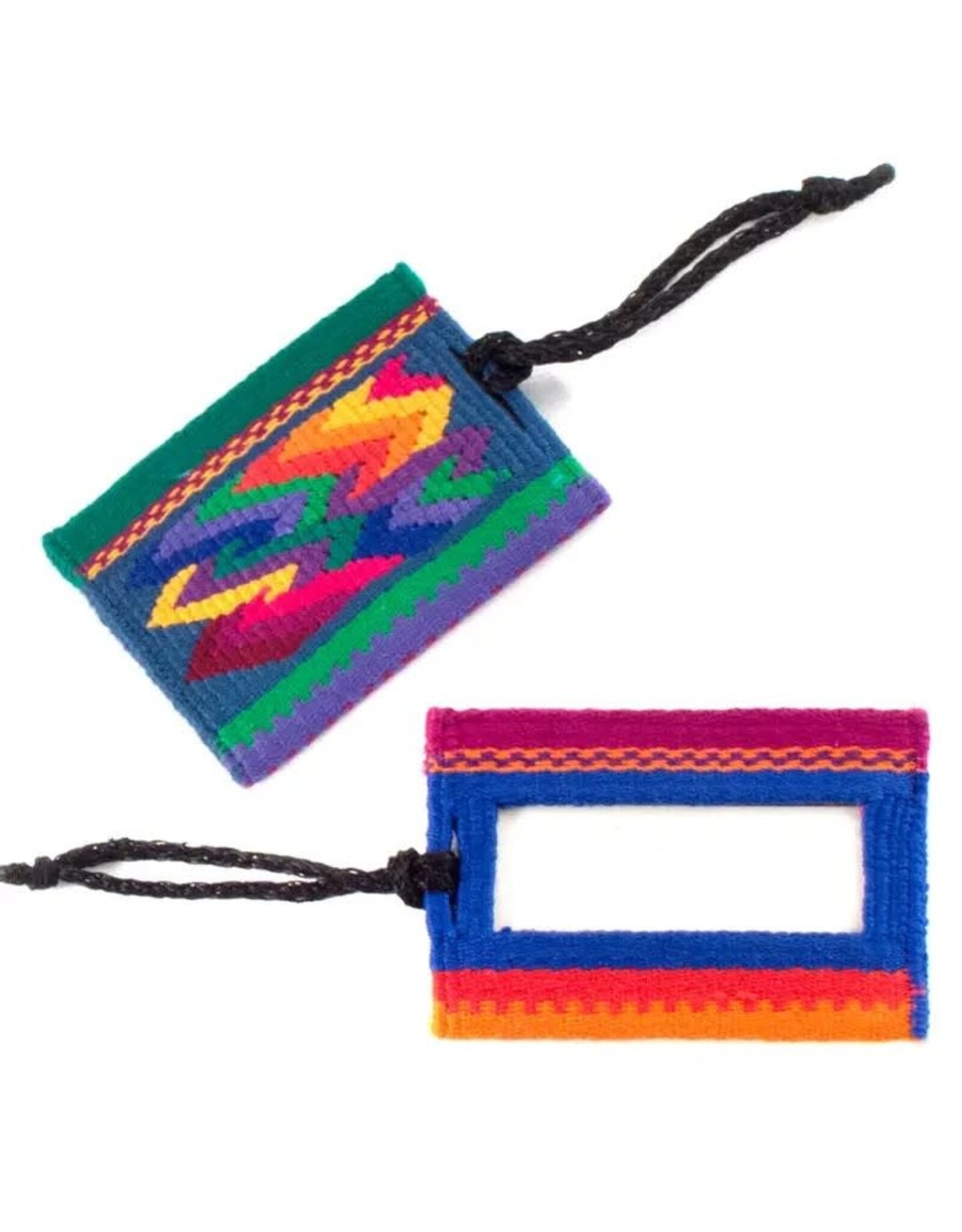 Trade roots Rainbow Zig Zag Luggage Tag, Guatemala