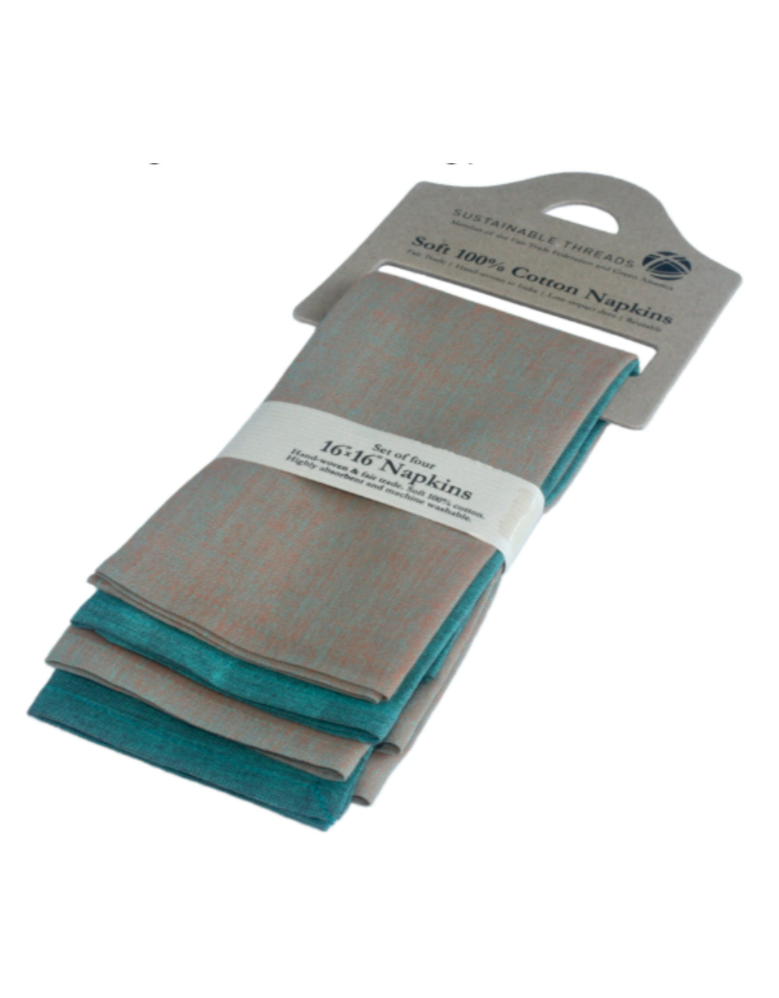 16 x 16 Cotton Napkins Sky, India