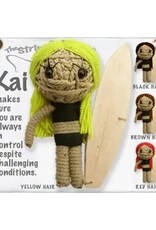 Kai Girl the Surfer String Doll Keychain