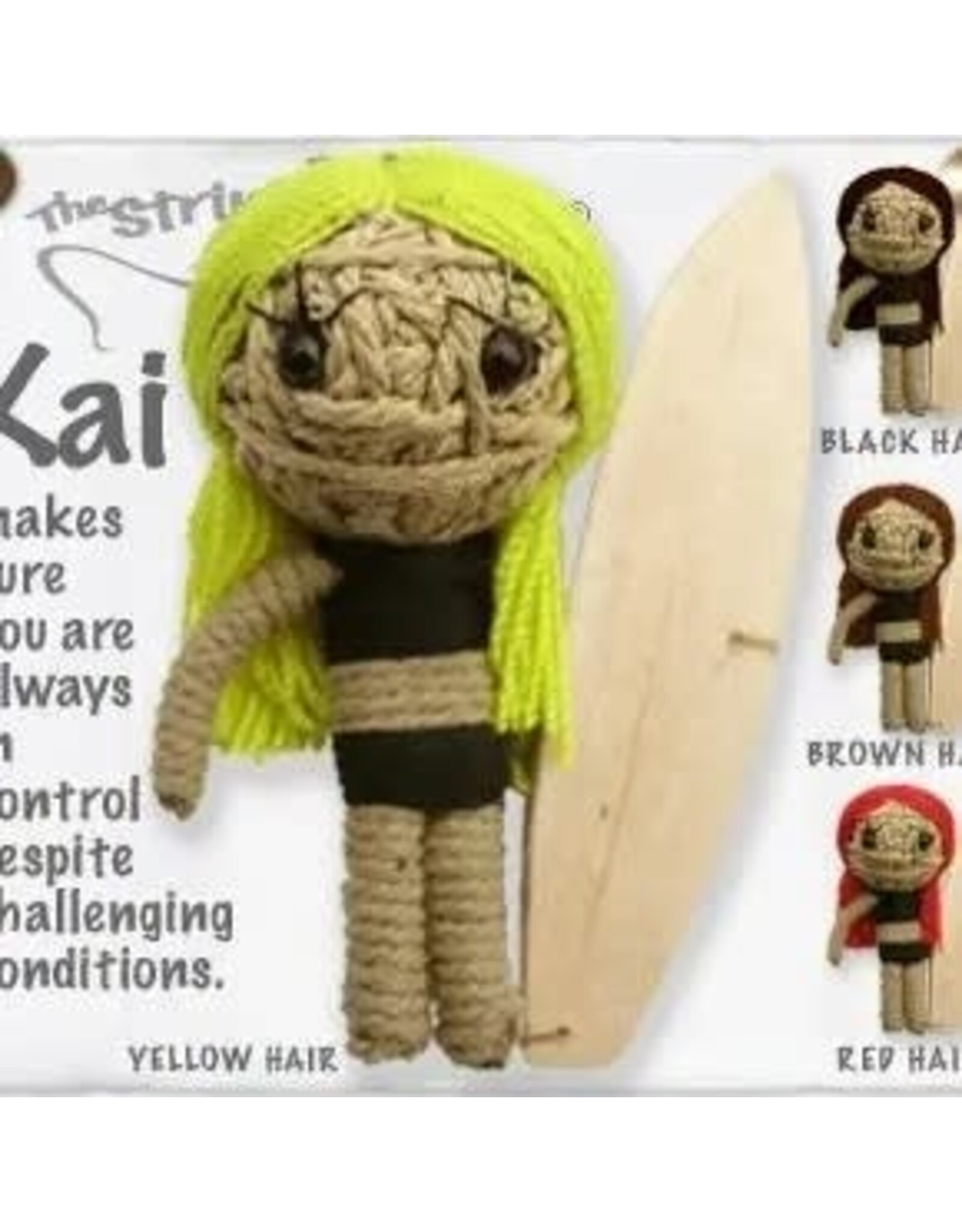 Kai Girl the Surfer String Doll Keychain