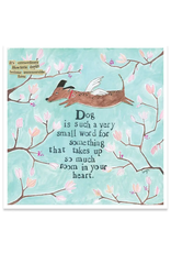 Dog is a Small World Sympathy Card