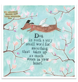 Dog is a Small World Sympathy Card