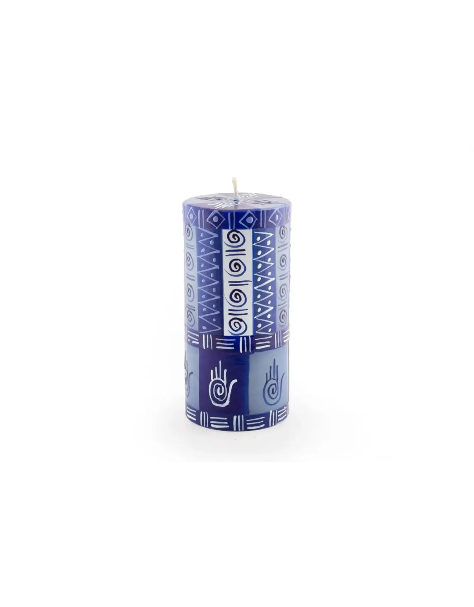 Hamsa Pillar Candle,  3" x 6"