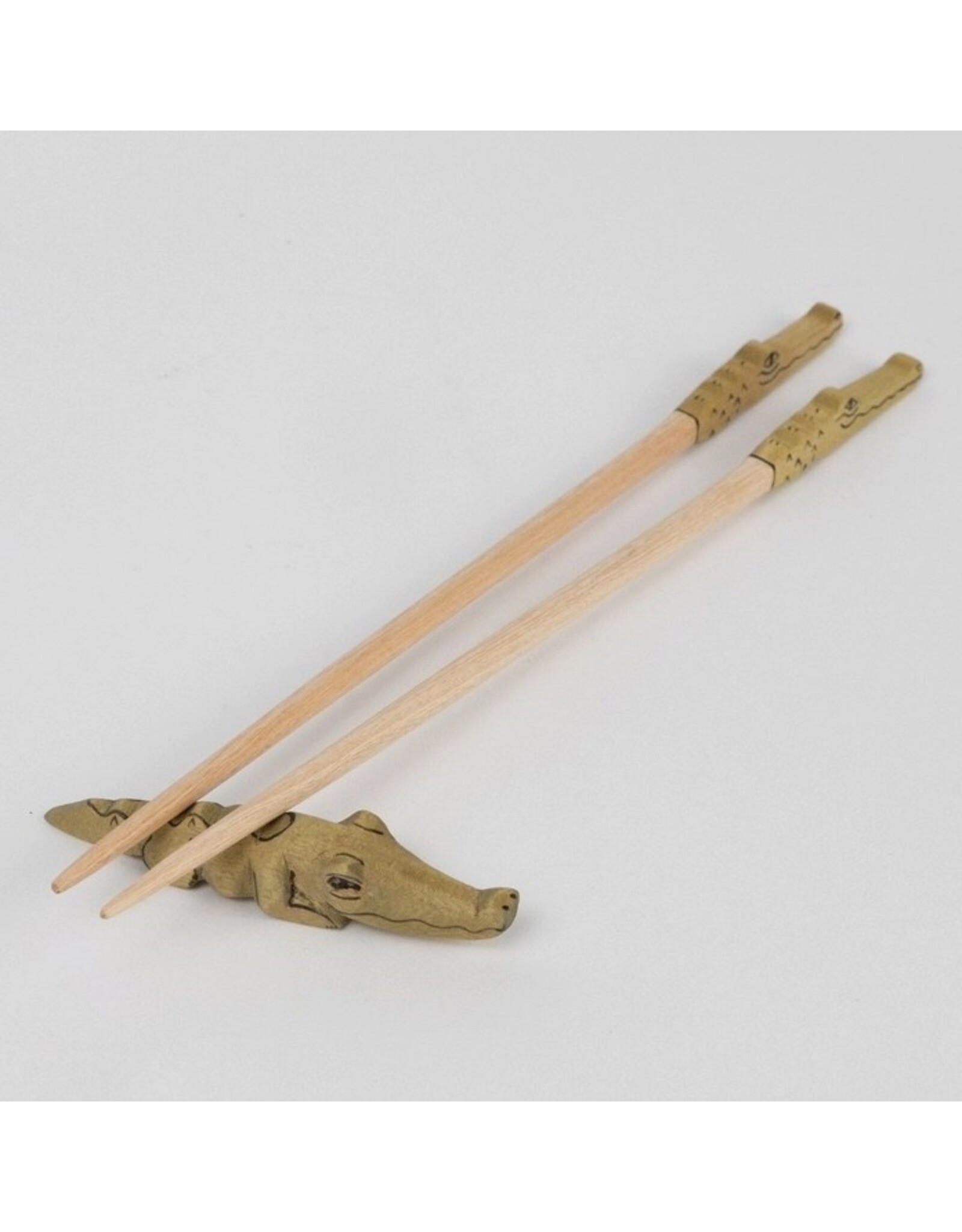 Ten Thousand Villages Mamba Crocodile Chopstick Set
