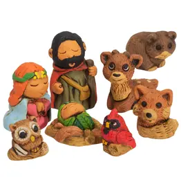 Woodsy - Mini Nativity Set of 9