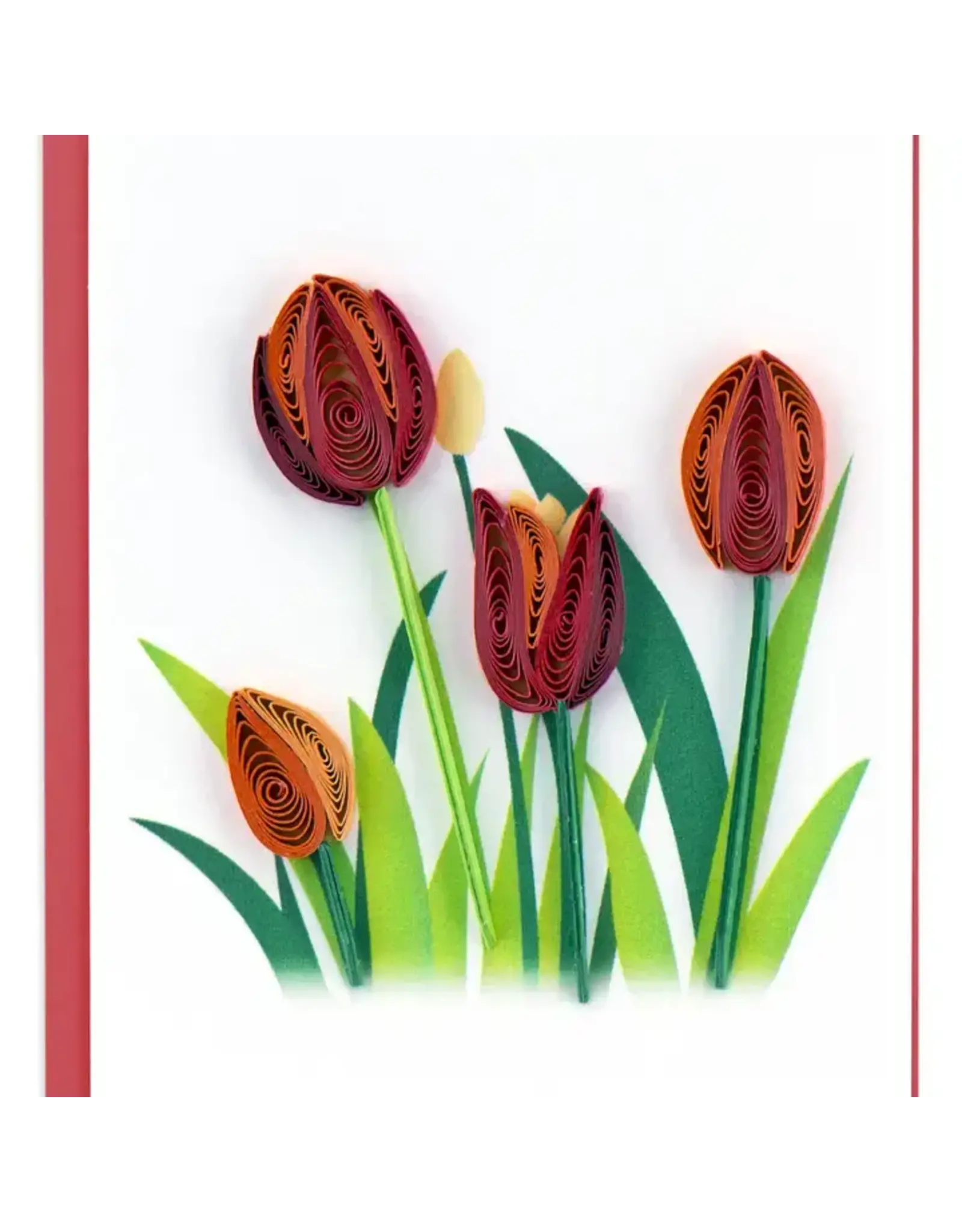 Trade roots Red Tulip  Quill Gift Enclosure, Vietnam