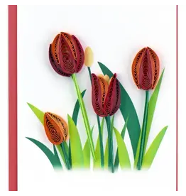 Trade roots Red Tulip  Quill Gift Enclosure, Vietnam