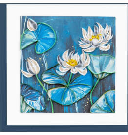 Trade roots Lotus Pond Quilling Card, Vietnam