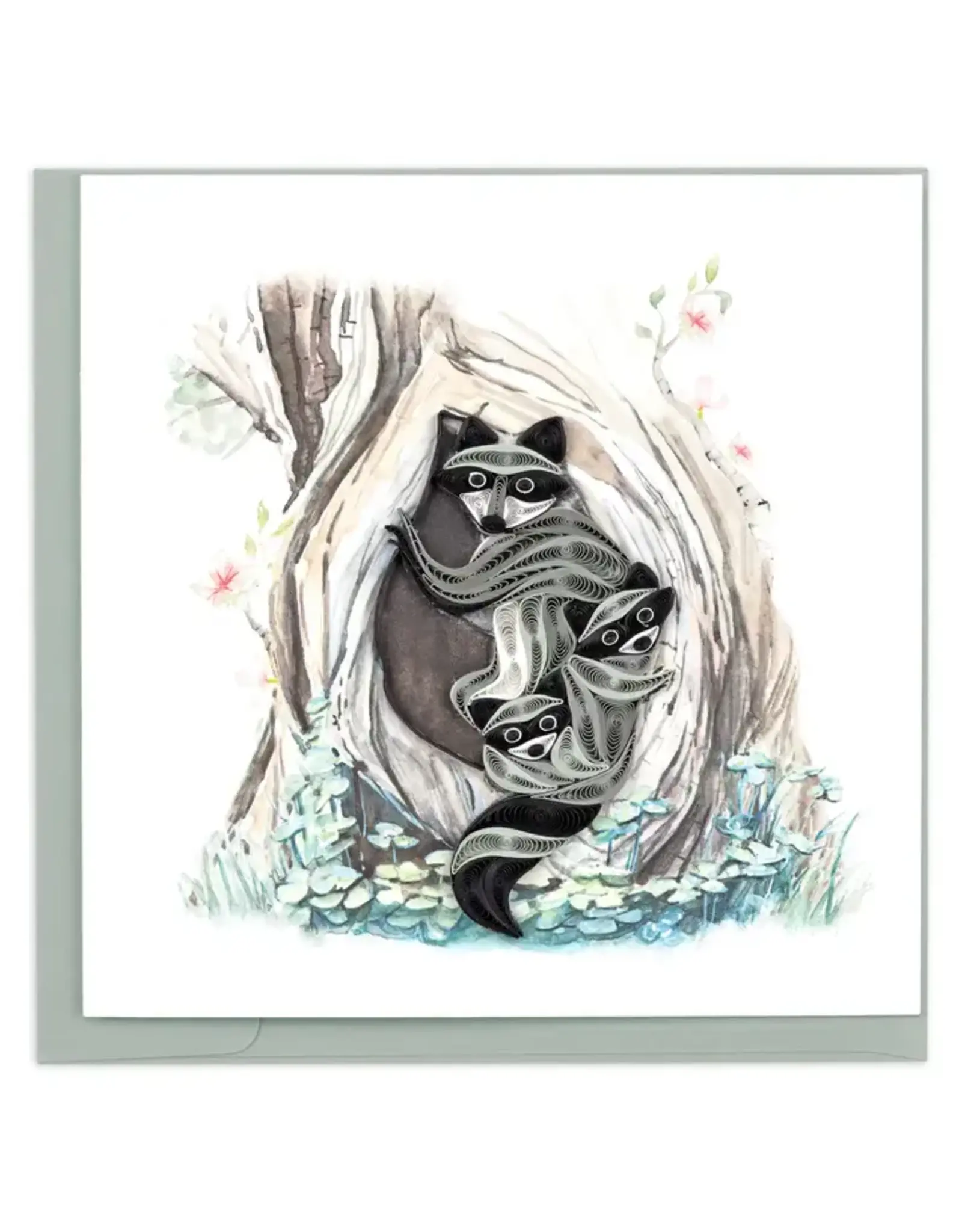 Raccoon Tree Quilling Card, Vietnam
