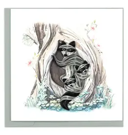 Raccoon Tree Quilling Card, Vietnam