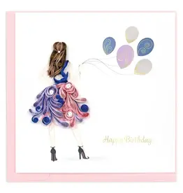 Trade roots Birthday Girl Quilling Card, Vietnam