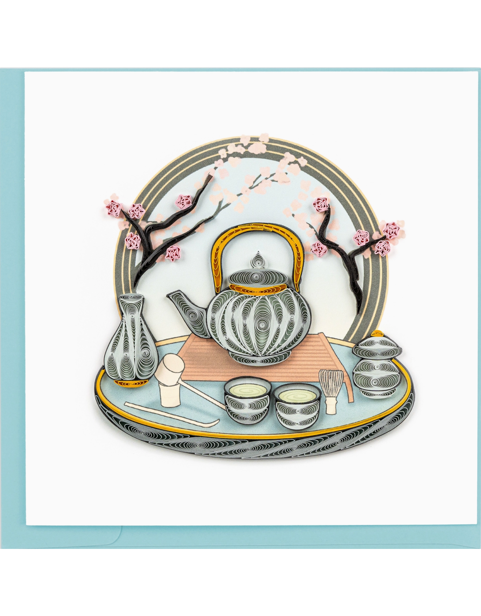 Trade roots Tea Ceremony Quilled Card, Vietnam