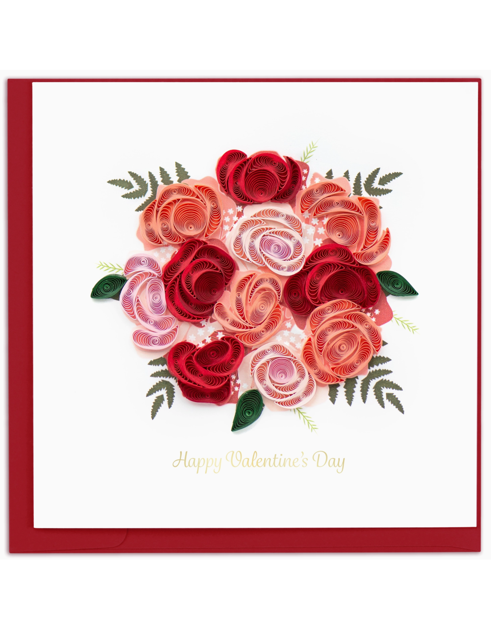 Trade roots Valentine's Day Bouquet Quilling Card, Vietnam