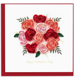 Trade roots Valentine's Day Bouquet Quilling Card, Vietnam
