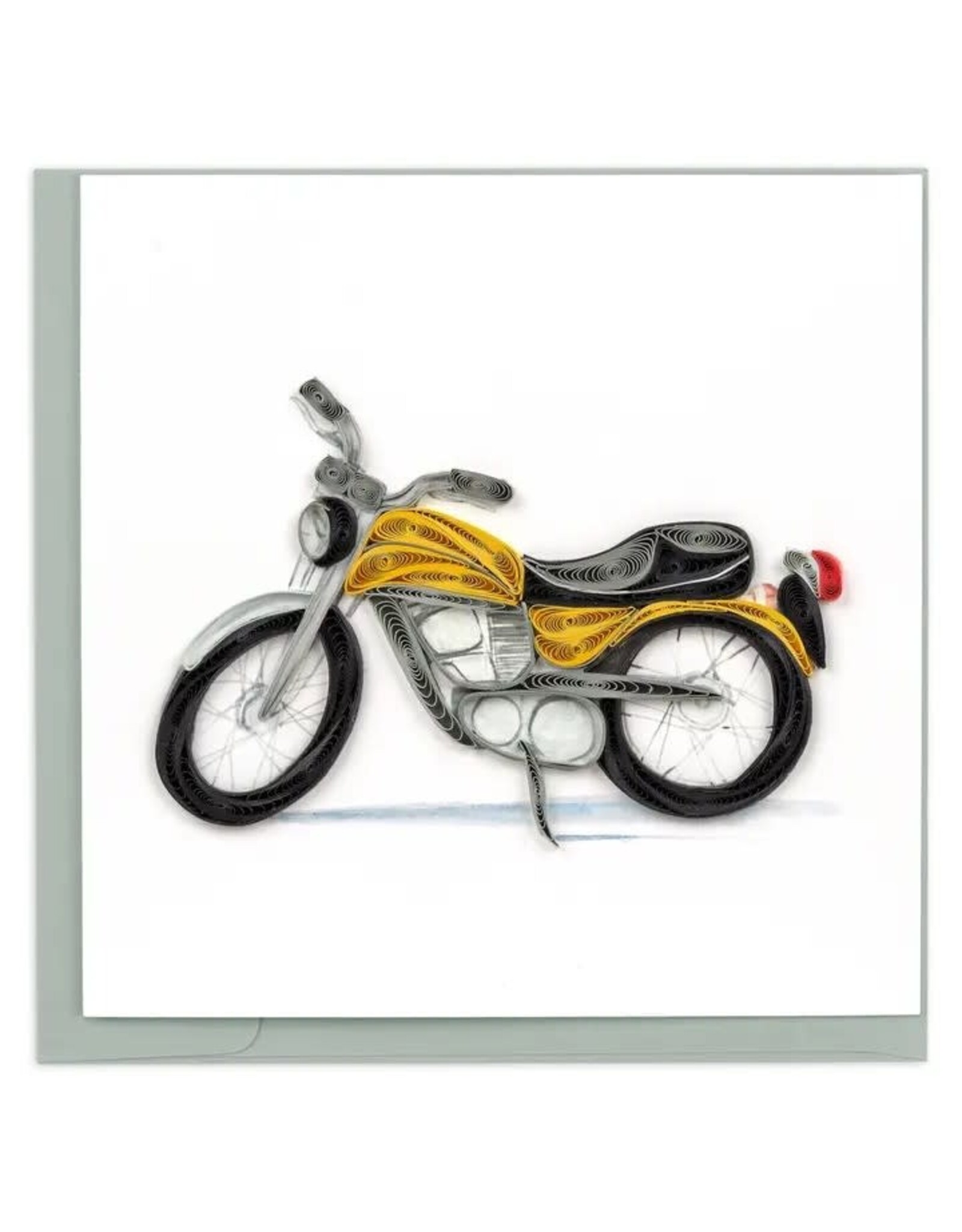 Quilled Classic Motorcycle Greeting Card, Vietnam