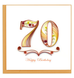 70th Birthday, Quilling Card, Vietnam
