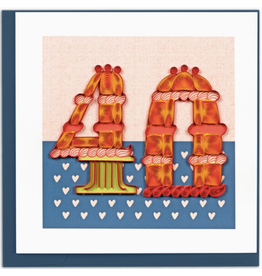 40th Birthday Quilling Card, Vietnam