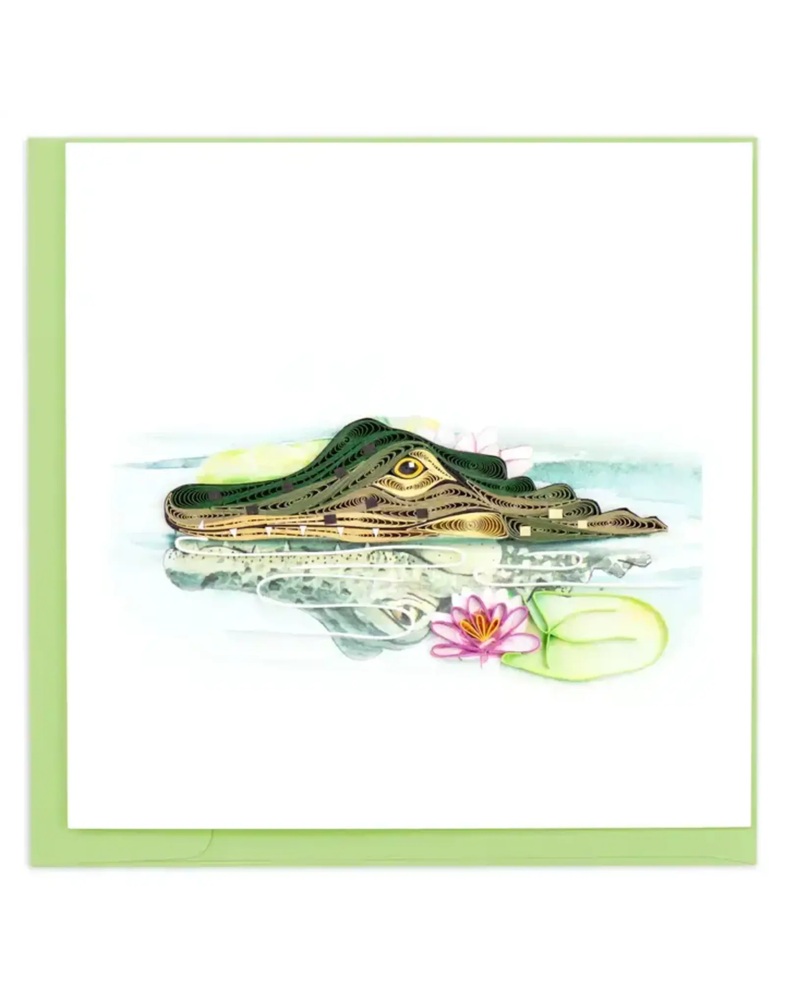 Alligator Quilled Greeting Card, Vietnam