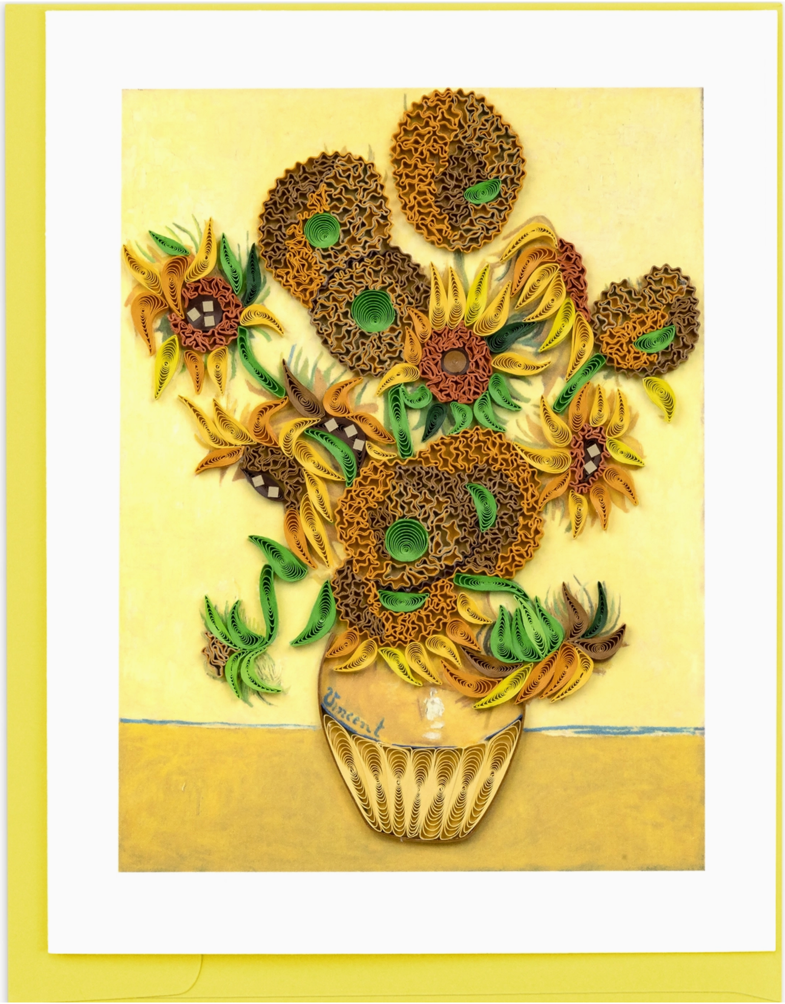 Quilled Sunflowers Van Gogh, Artist Series, Vietnam