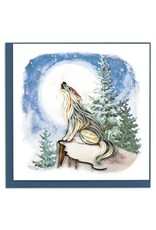 Quilled Howling Wolf Greeting Card, Vietnam