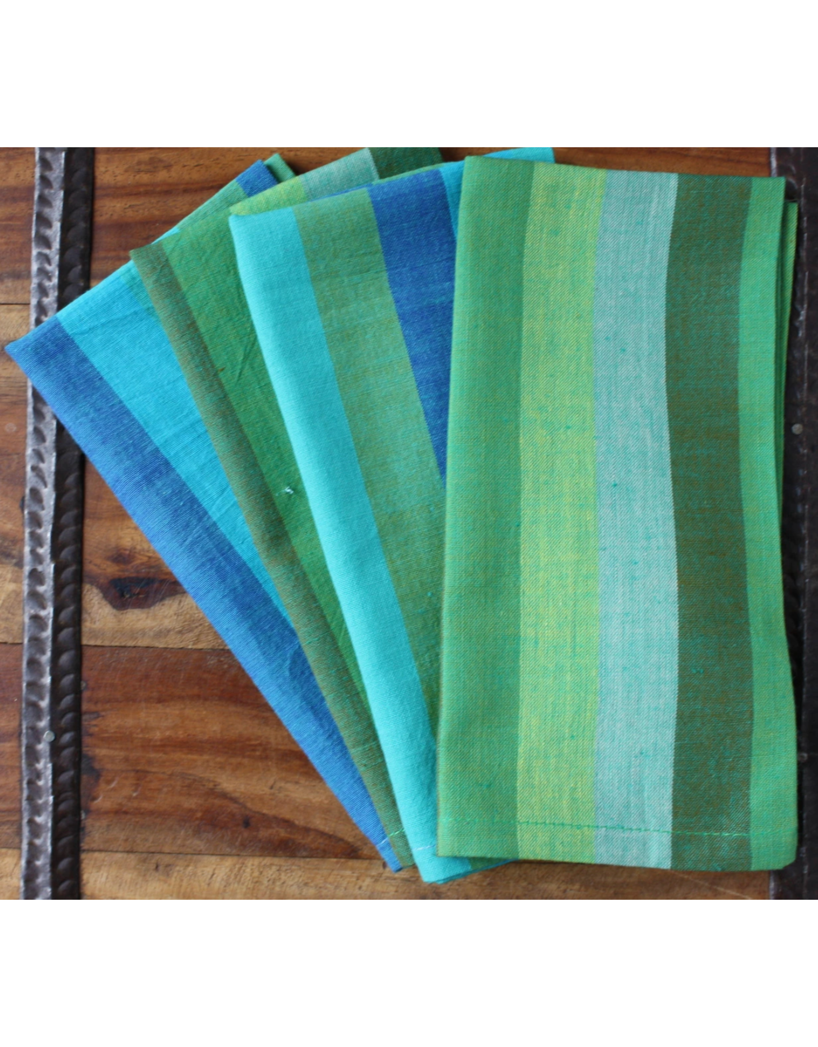 India, 16 x 16 Cotton Napkins Rainfall