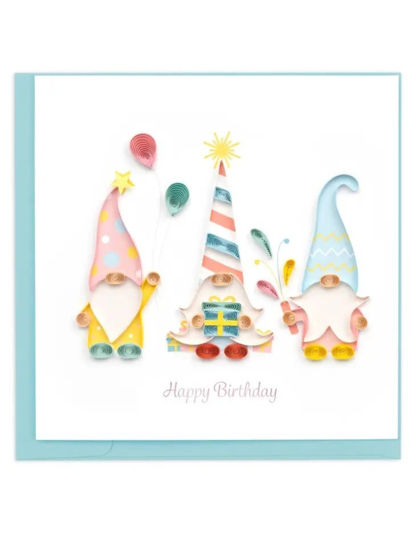 Trade roots Birthday Gnomes Quilling Card