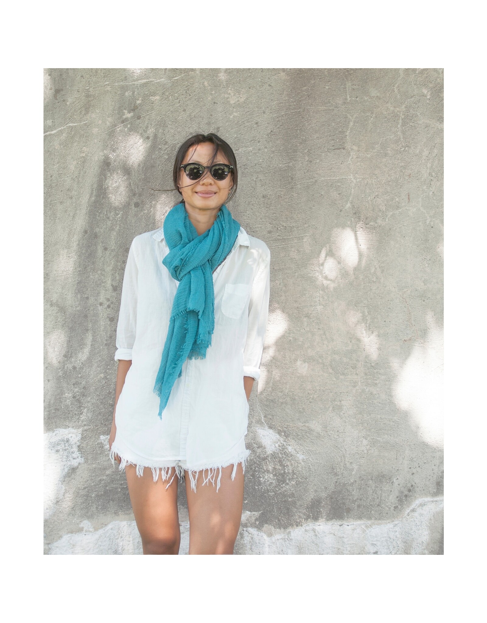 Trade roots Boho Scarf - Turquoise