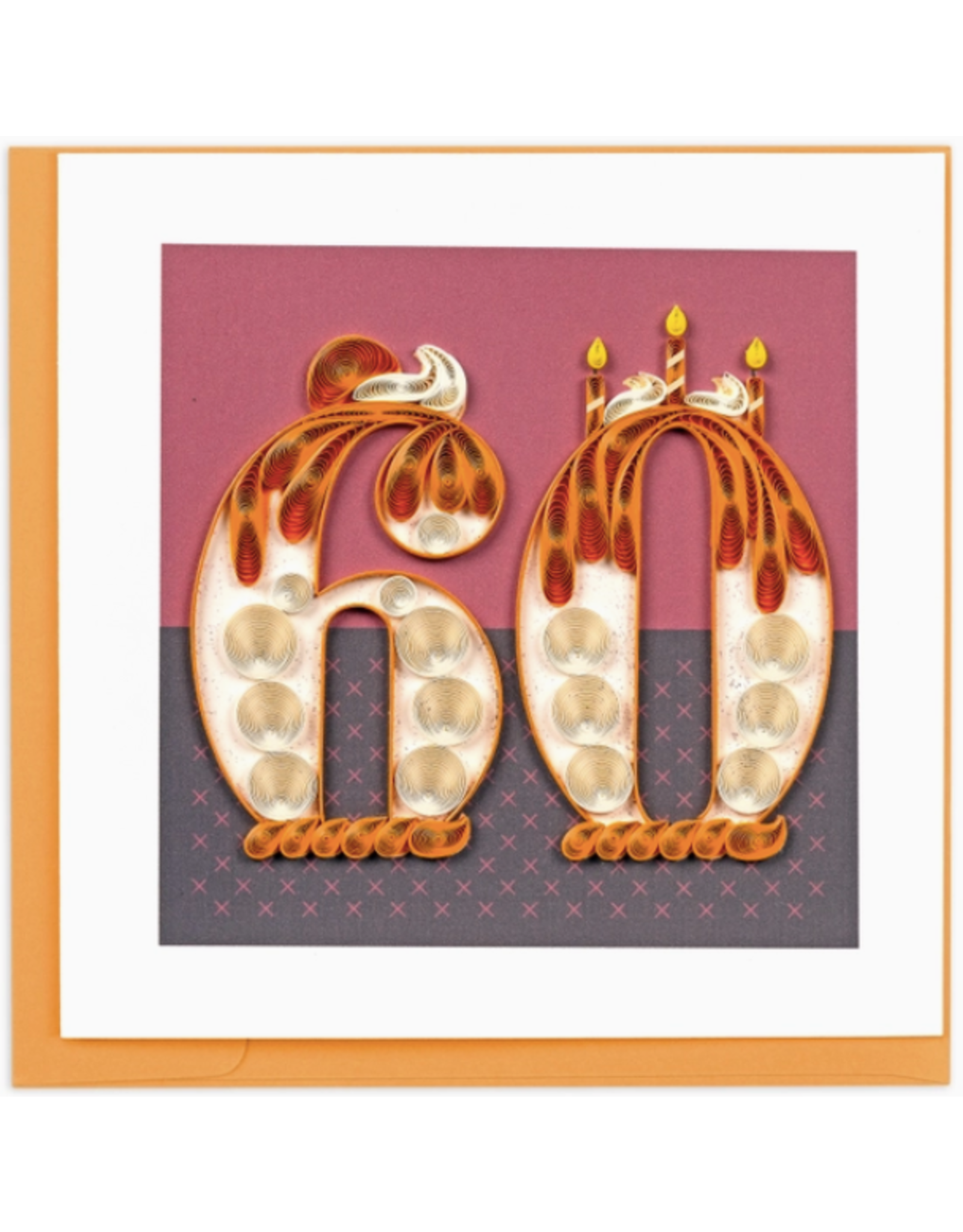 60th Birthday Quilling Card, Vietnam
