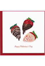 Trade roots Chocolate Covered Strawberries Quilling Card, Vietnam
