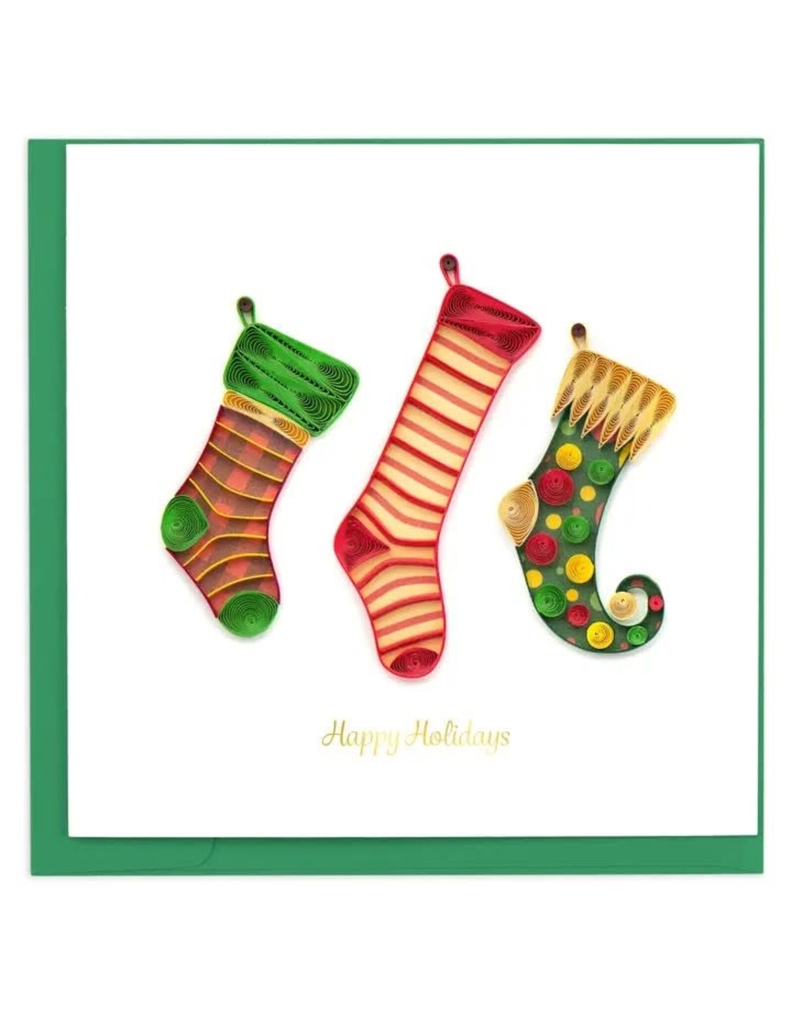 Christmas Stocking Quilled Card, Vietnam