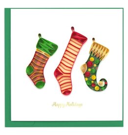 Christmas Stocking Quilled Card, Vietnam