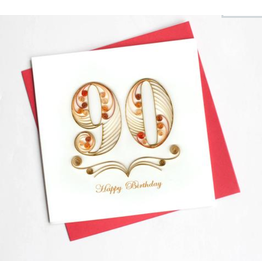 90th Birthday, Quilling Card, Vietnam