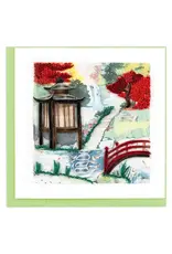 Quilled Japanese Garden Greeting Card