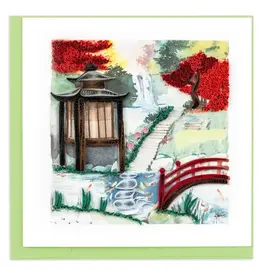 Quilled Japanese Garden Greeting Card