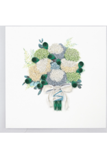 Trade roots Hydrangea Wedding Bouquet Quilling Card, Vietnam