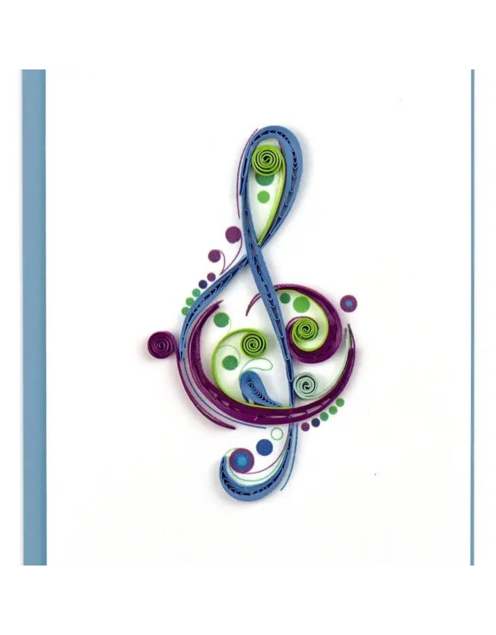 Trade roots Treble Clef Mini Gift Enclosure Quilling Card, Vietnam