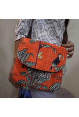 Orange Safari Crossbody Purse, India Orange Safari Crossbody Purse, India