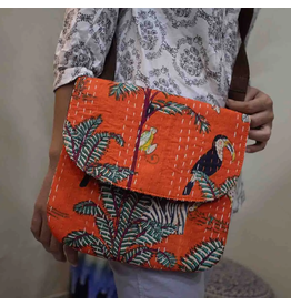 Orange Safari Crossbody Purse, India