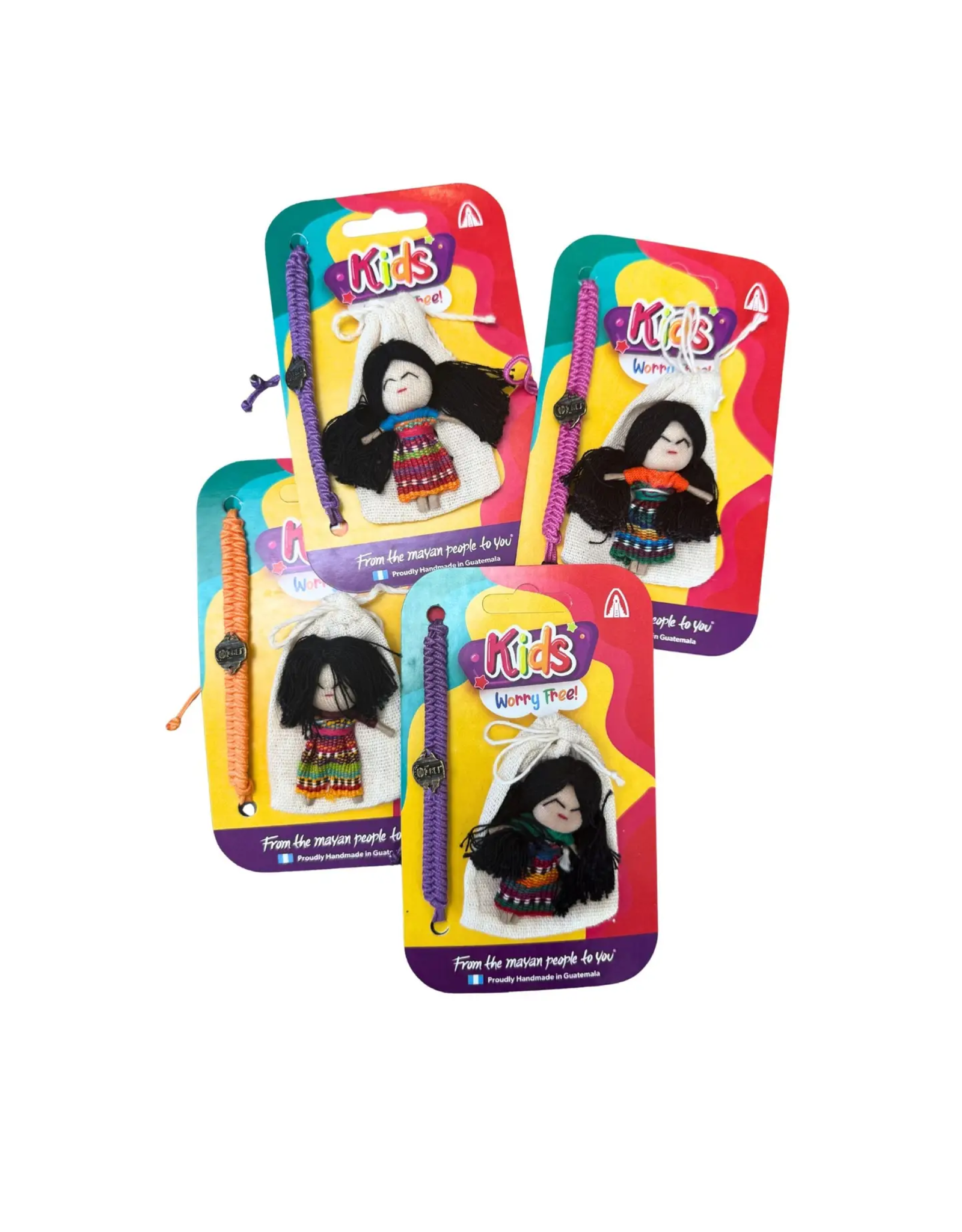 Guatemalan Worry Doll with Bracelet, Guatemala