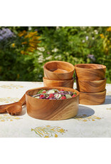Acacia Wood Salad Serving Set, India 9pc