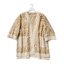 Saffron Finch Kalamkari Kimono, India