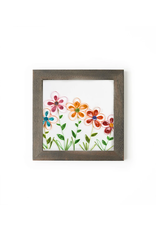 Bimala 6x6 Dark Brown Wood Quilling Card Frame, India (PICTURE NOT INCLUDED)