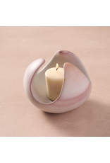 Maua Lotus Soapstone Tealight Holder, Kenya