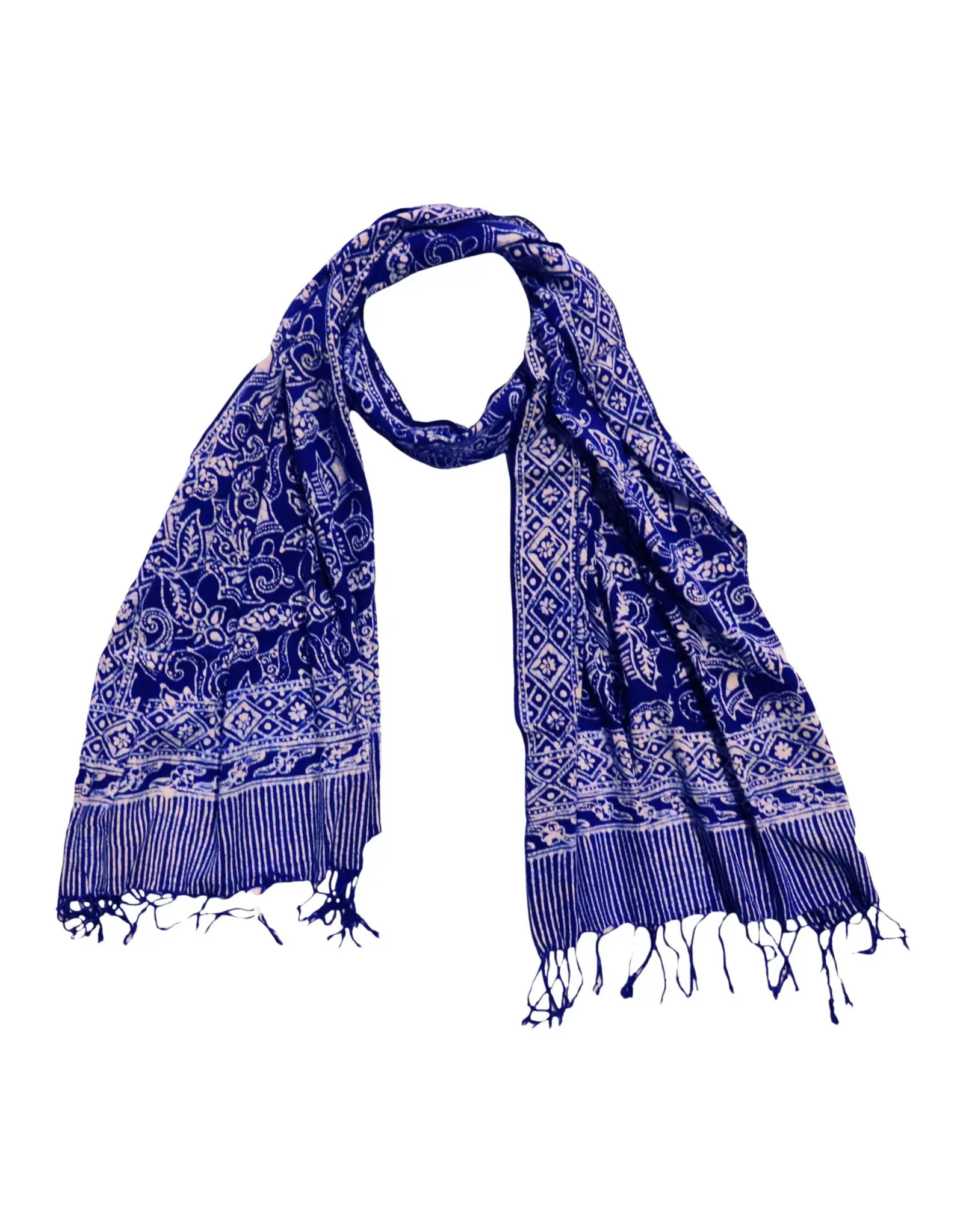 Batik  Cotton Scarf, Indonesia, Variety of  COLORS