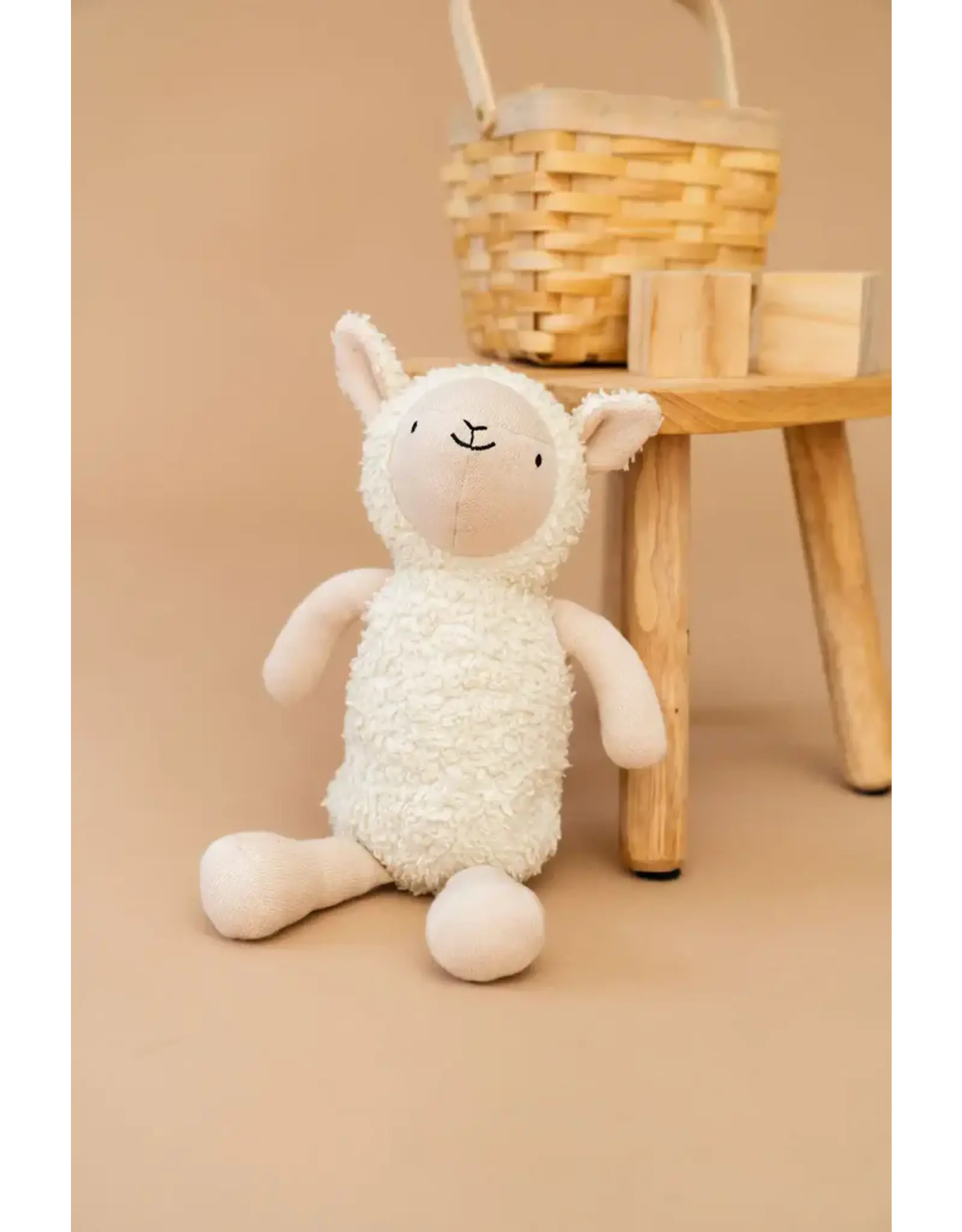 Luna Wooly Lamb Sherpa Knit Stuffed Animal Soft Toy Organic, India