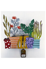 Trade roots Planter Wall Clock, Multi, Colombia